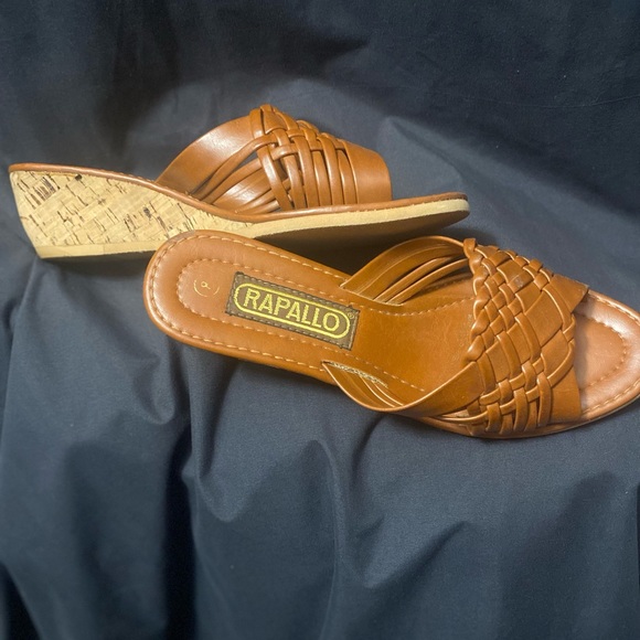 Vintage Rapallo Wedges Brown and Cork Size 8 - Picture 4 of 5